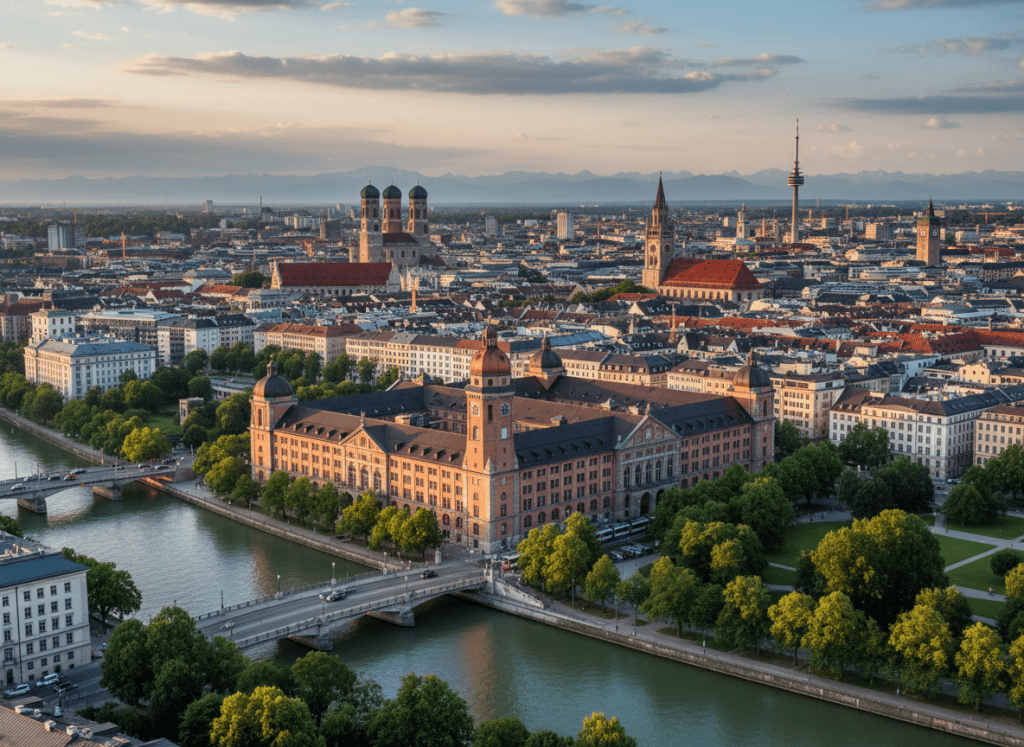 Stadtansicht München, Firefly 2025