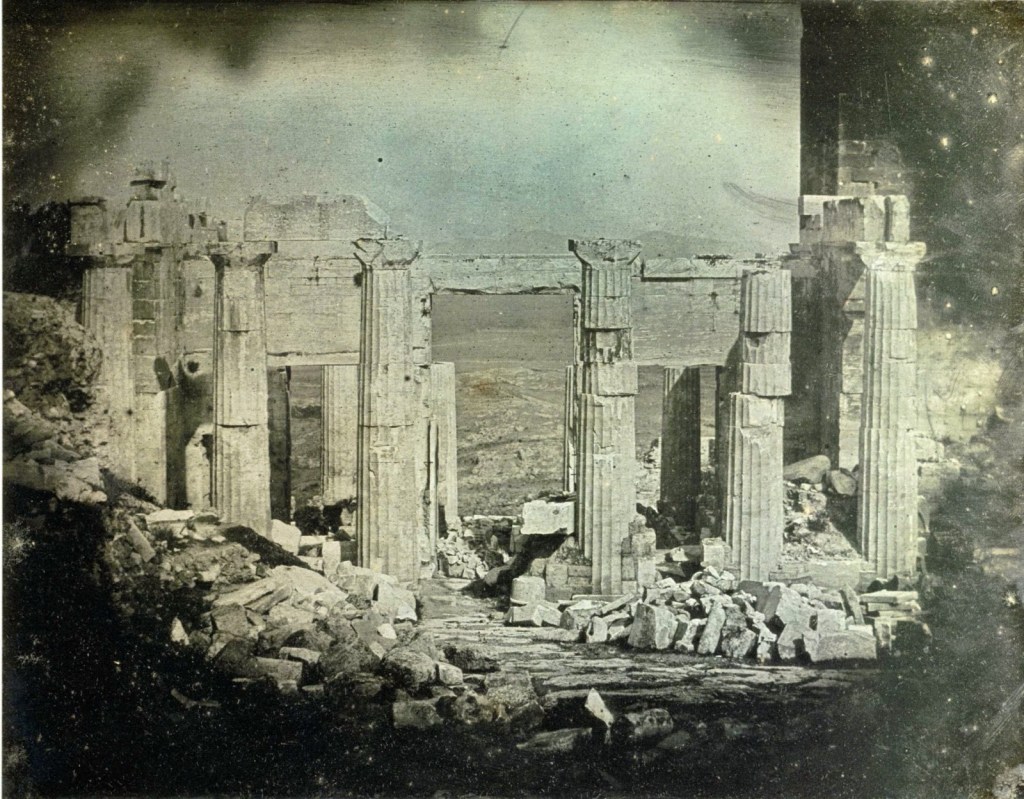 Beispiel der frühen Reisefotografie auf Daguerreotypie Platten, 1841