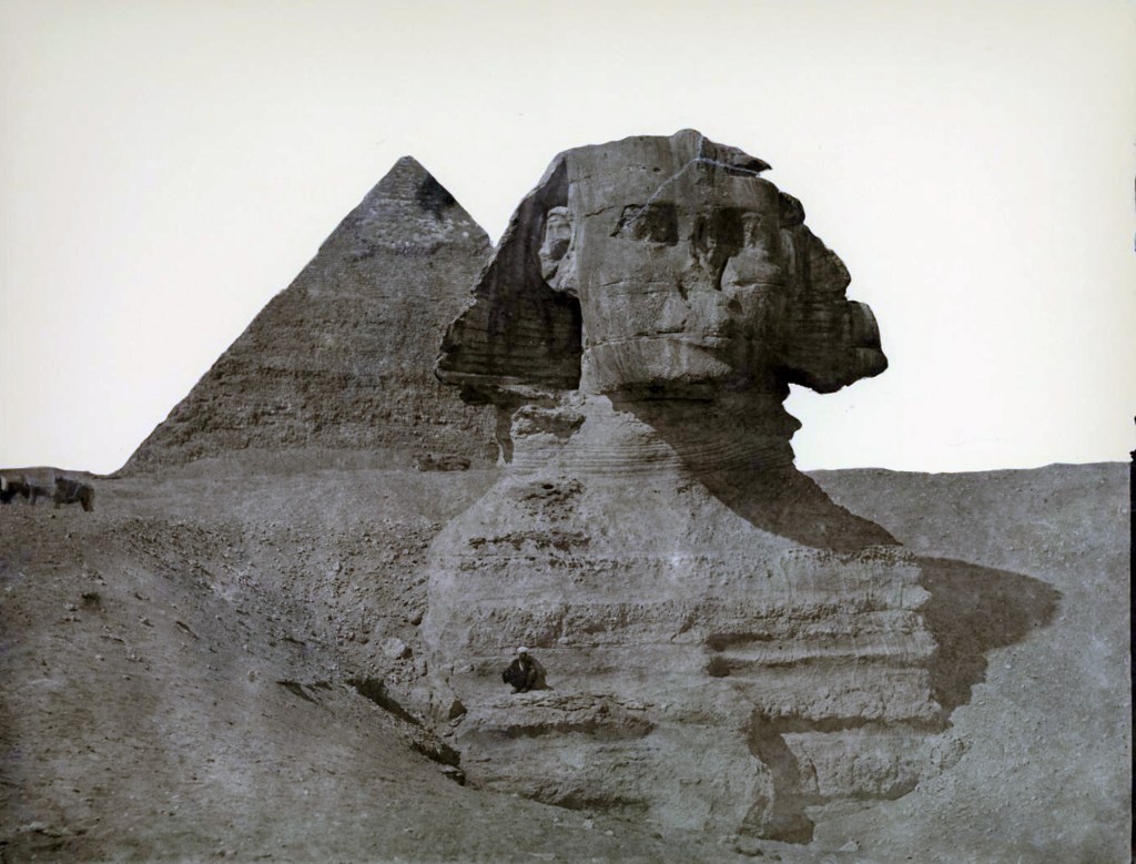 Kalotypie Positiv Abzug der Sphinx, 1852