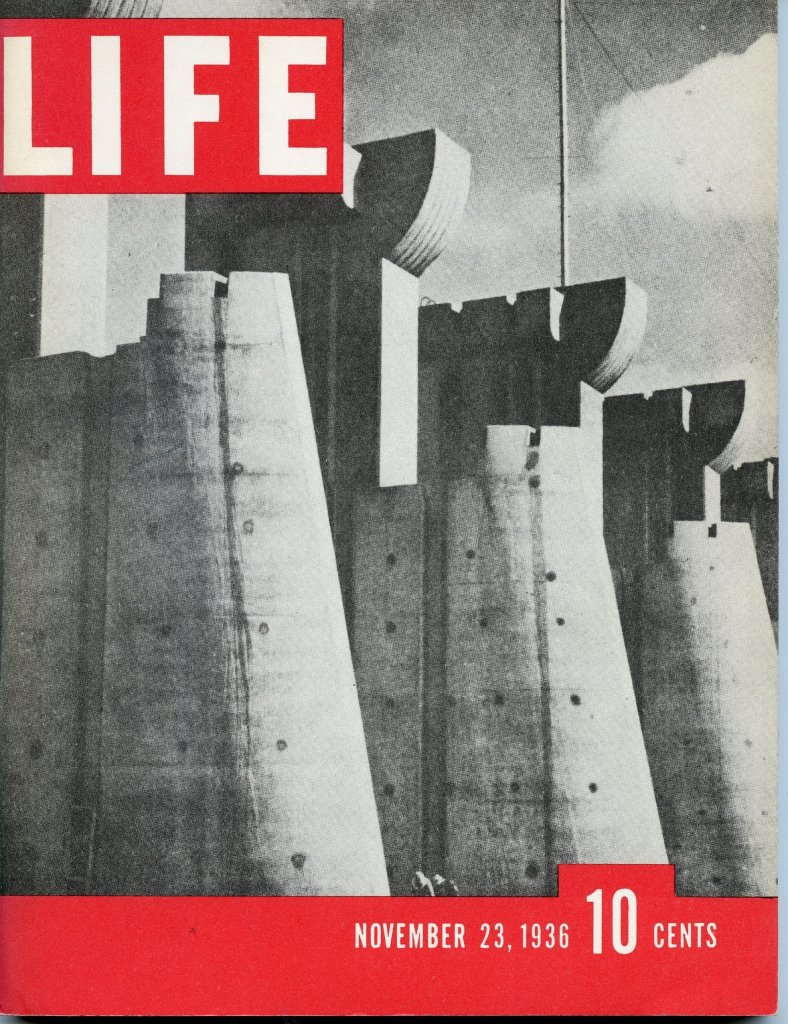Life, erste Ausgabe 1936, Titelbild von Margarete Bourke-White